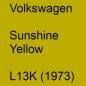 Preview: Volkswagen, Sunshine Yellow, L13K (1973).